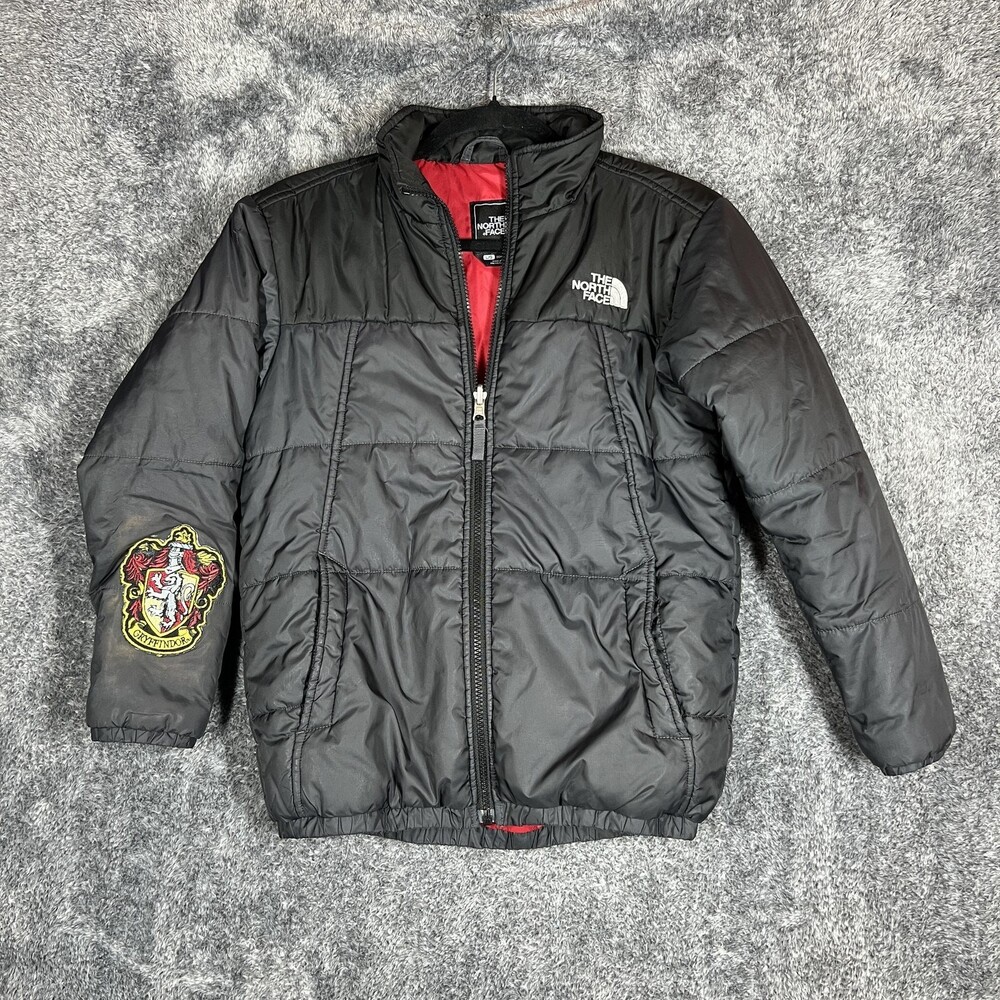 North Face Jacket Boys Large Black Gryffindor Harry Potter Puffer Quilted Winter